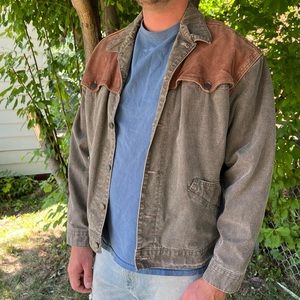 Australian Outback brown canvas coat